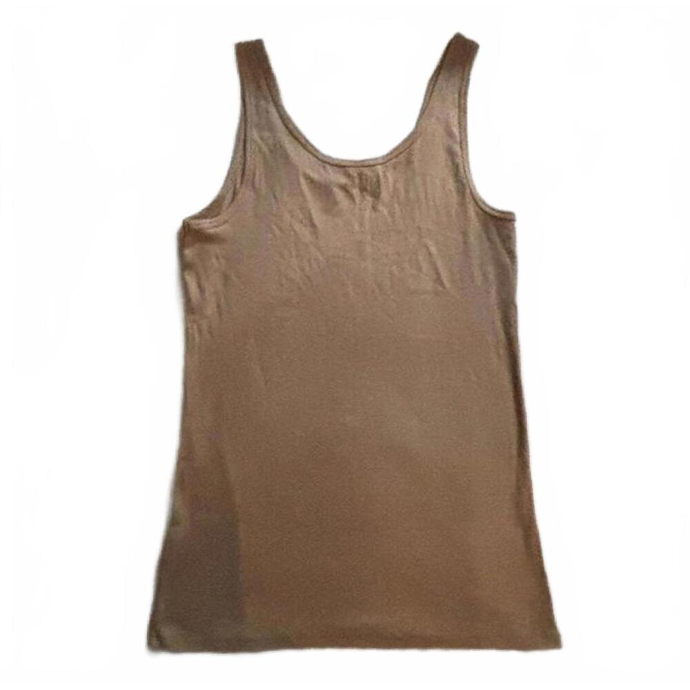 Time and Tru brown ribbed tank top